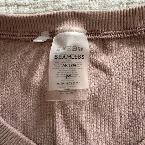 Aritzia Ribbed Tank Top - Tan - Picture 2 of 2